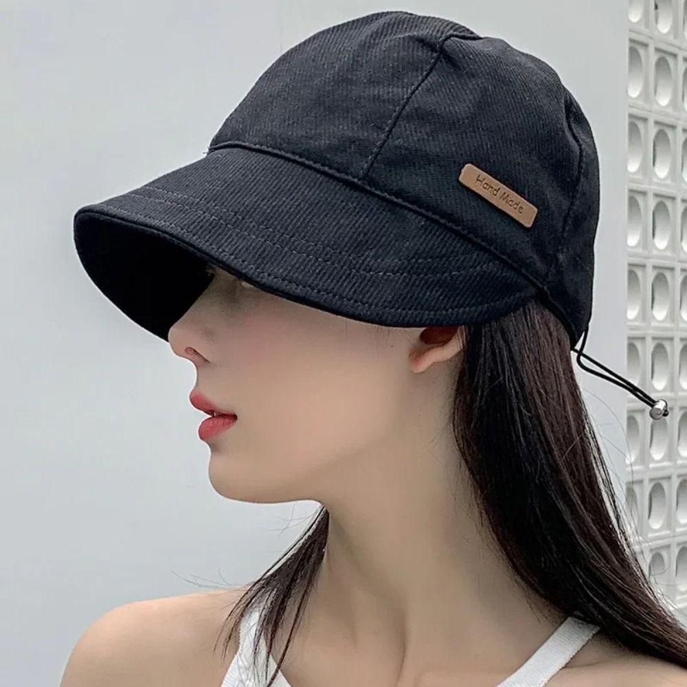 Bucket Hat Cotton - แฟชั่นสไตล์เกาหลีกว้าง Brim หมวกครีมกันแดด UV ชายหาดพับได้หมวกชาวประมงกลางแจ้งผู้หญิงหมวกฤดูร้อนฤดูร้อน