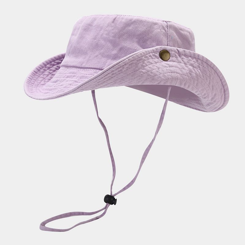 หมวกชาวประมงแบบใหม่ สีพื้น ผ้า - Bucket Hat Cotton บทวิจารณ์และราคา
