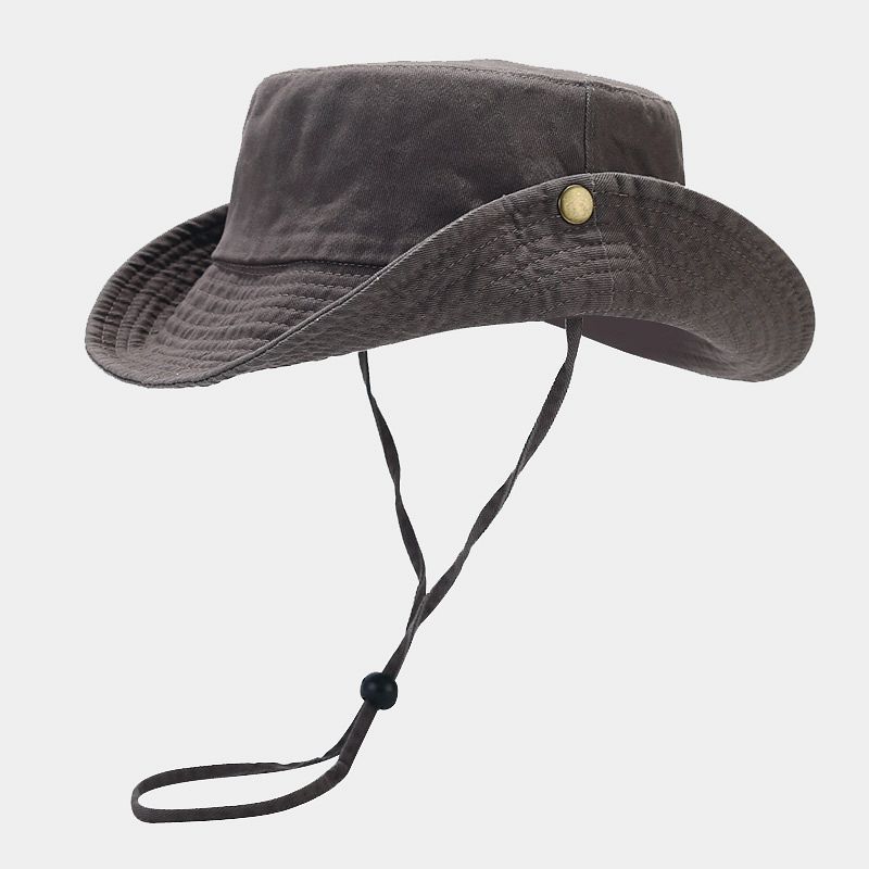 หมวกชาวประมงแบบใหม่ สีพื้น ผ้า - Bucket Hat Cotton บทวิจารณ์และราคา