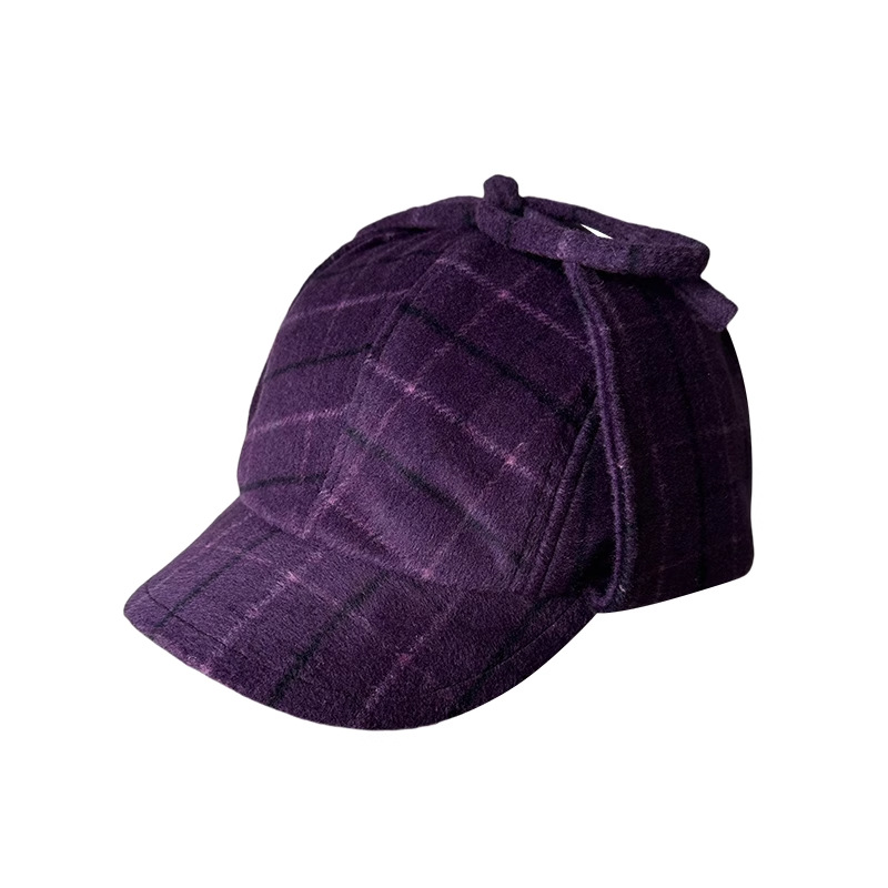 หมวกนักบินลายสก็อตย้อนยุคแบบยู - Trapper Hat Ear Flap บทวิจารณ์และราคา