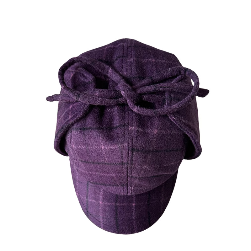 หมวกนักบินลายสก็อตย้อนยุคแบบยู - Trapper Hat Ear Flap บทวิจารณ์และราคา