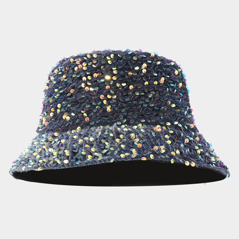 หมวกบักเก็ตประดับเลื่อมประกายว - Bucket Hat Cotton บทวิจารณ์และราคา