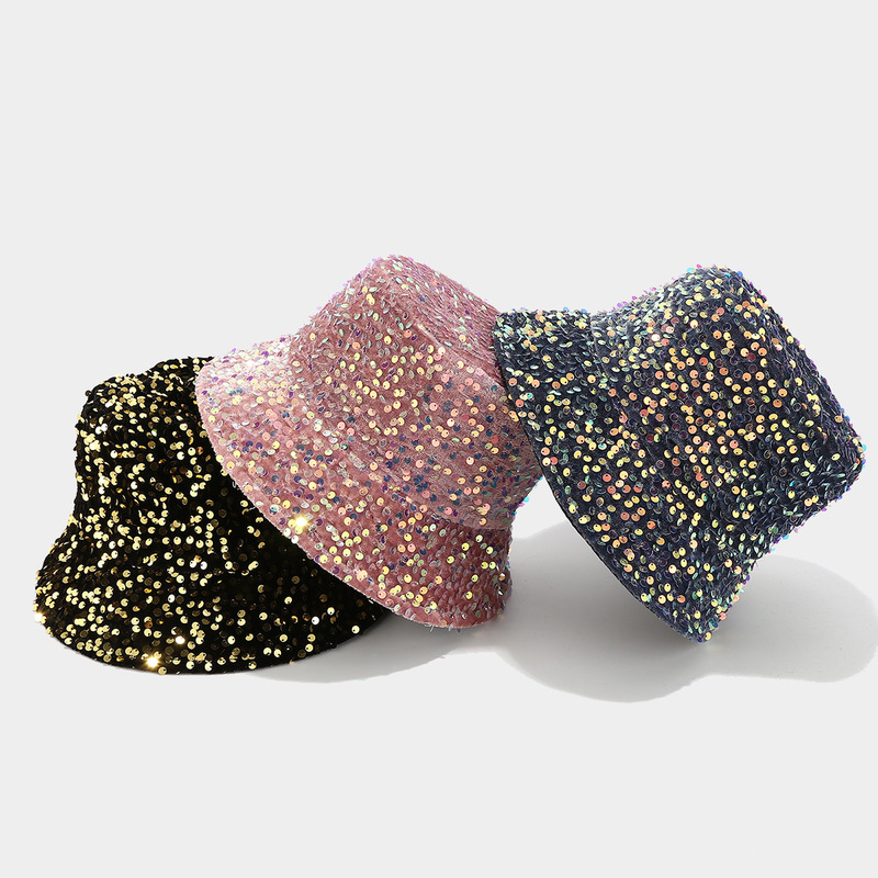 หมวกบักเก็ตประดับเลื่อมประกายว - Bucket Hat Cotton บทวิจารณ์และราคา
