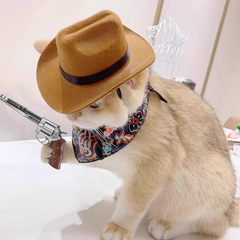    หมวกคาวบอยแมว อุปกรณ์เสริม - Cowboy Hat Straw บทวิจารณ์และราคา