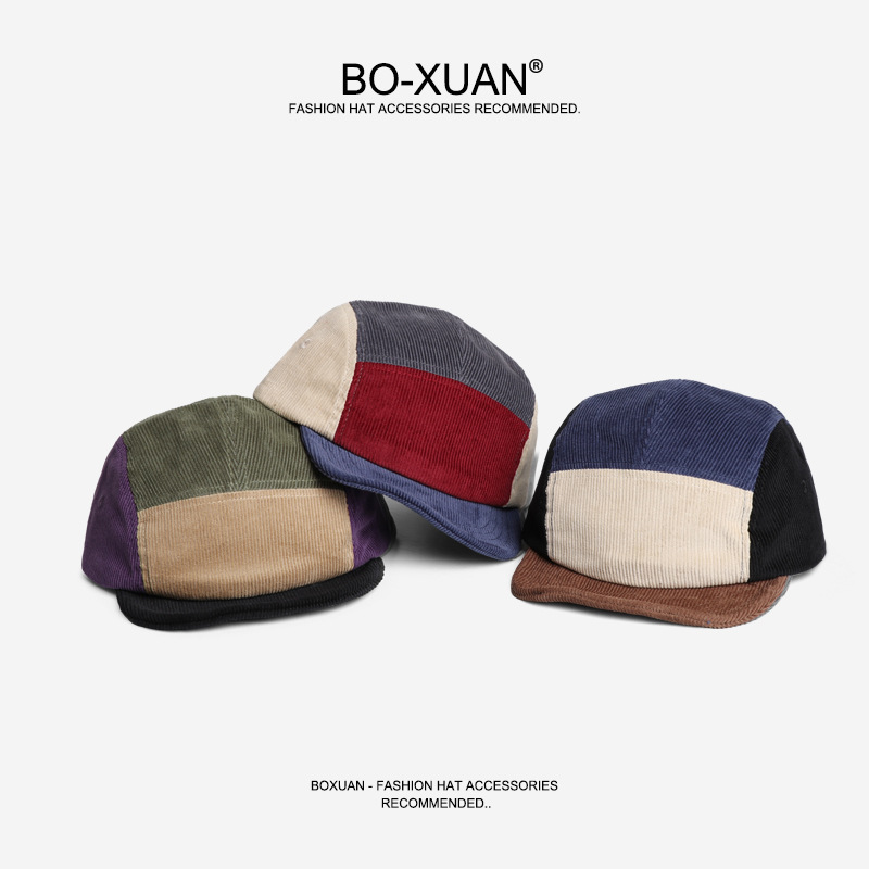 หมวกเบสบอลผ้าคอร์ดูรอยทรงสั้นส - Corduroy Cap 5 Panel บทวิจารณ์และราคา