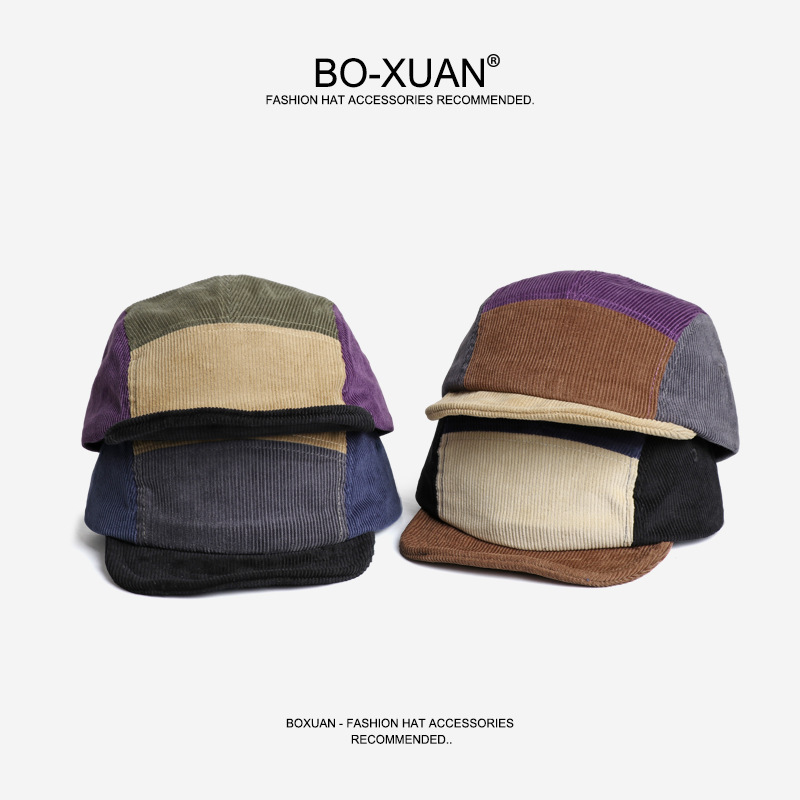 หมวกเบสบอลผ้าคอร์ดูรอยทรงสั้นส - Corduroy Cap 5 Panel บทวิจารณ์และราคา