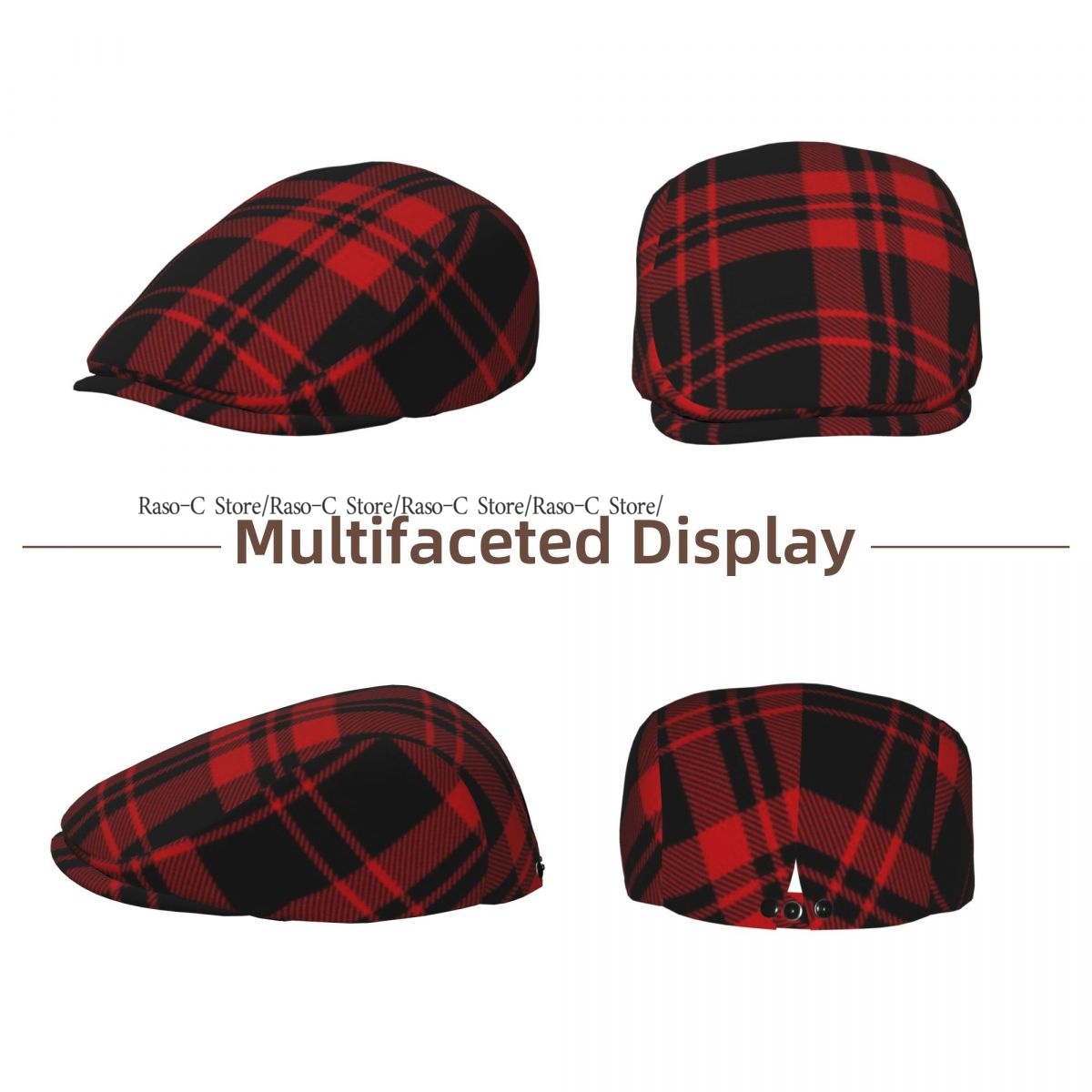 หมวกทรงแบนสำหรับผู้ชายและผู้หญ - Newsboy Cap Ivy บทวิจารณ์และราคา