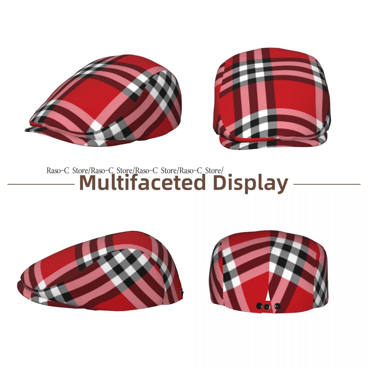 หมวกทรงแบนสำหรับผู้ชายและผู้หญ - Newsboy Cap Ivy บทวิจารณ์และราคา
