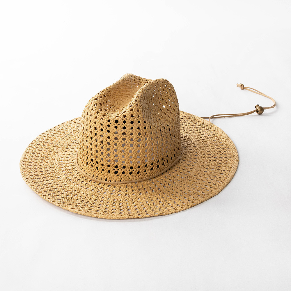 ฤดูใบไม้ผลิฤดูร้อนใหม่แฟชั่นทอ - Cowboy Hat Straw บทวิจารณ์และราคา