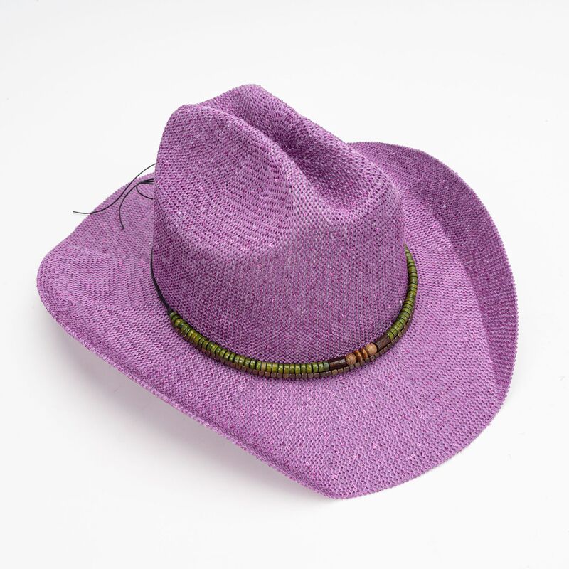 หมวกคาวบอยตะวันตกแบบมีกลิตเตอร - Cowboy Hat Straw บทวิจารณ์และราคา