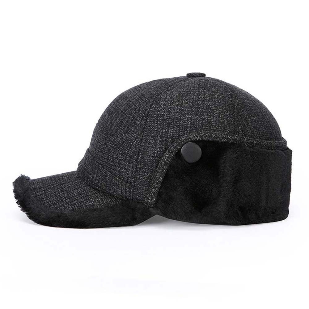 หมวกแก๊ปอุ่นสำหรับฤดูหนาว หมวก - Trapper Hat Ear Flap บทวิจารณ์และราคา