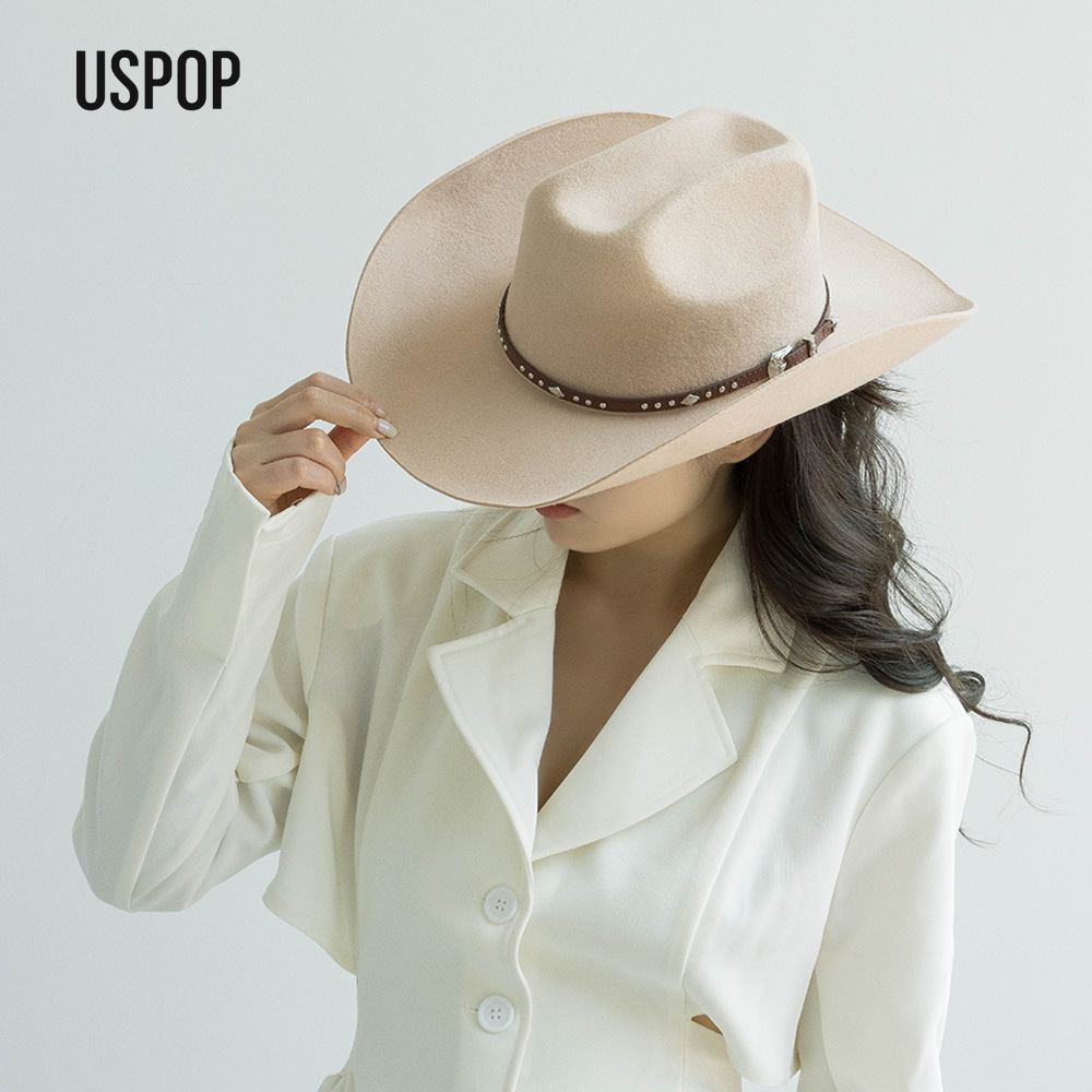 หมวกคาวบอยขนสัตว์ USPOP พร้อมส - Fedora Hat Wool บทวิจารณ์และราคา