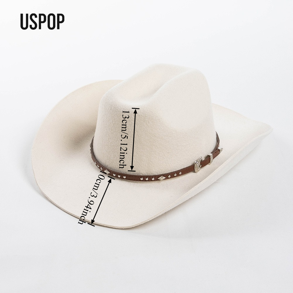 หมวกคาวบอยขนสัตว์ USPOP พร้อมส - Fedora Hat Wool บทวิจารณ์และราคา