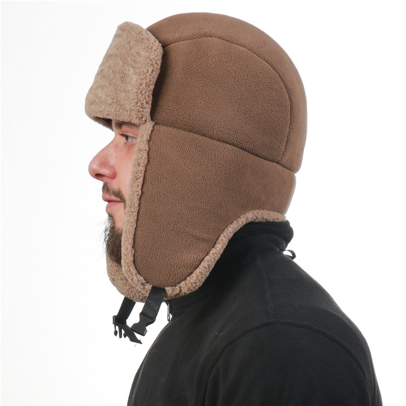 หมวกกันหนาวบุขนแกะสำหรับผู้ชาย - Trapper Hat Ear Flap บทวิจารณ์และราคา