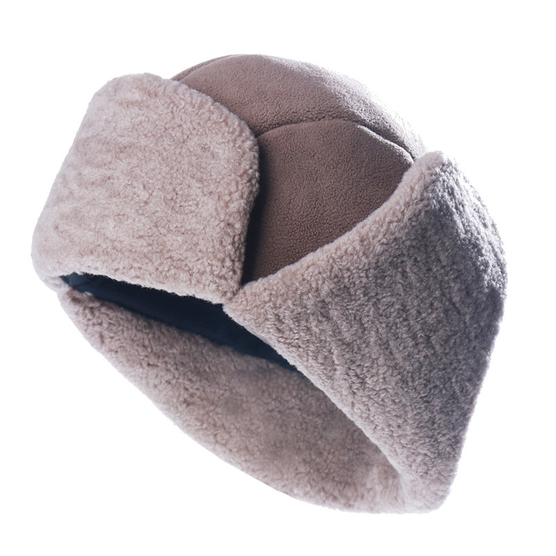 หมวกกันหนาวบุขนแกะสำหรับผู้ชาย - Trapper Hat Ear Flap บทวิจารณ์และราคา